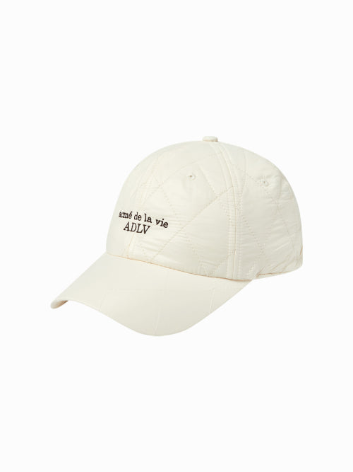 DIA QUILTED BALL CAP (2COLOR)