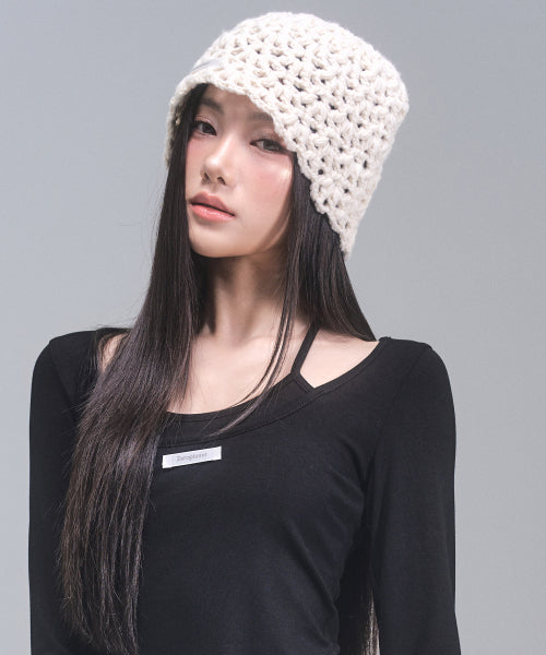 Lindsay Knit Beanie [IVORY]