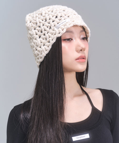 Lindsay Knit Beanie [IVORY]