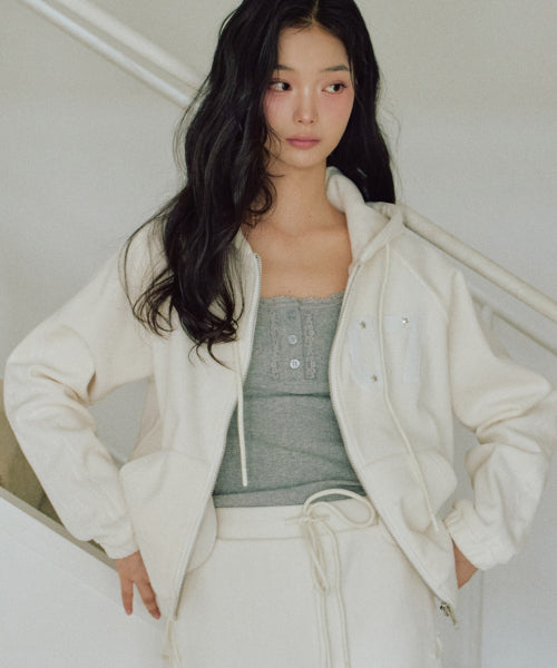Chloe Beloa Hooded Zip-Up [IVORY]