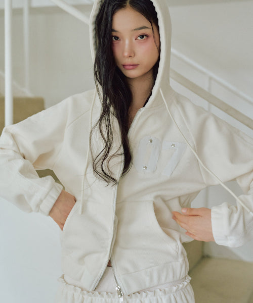Chloe Beloa Hooded Zip-Up [IVORY]