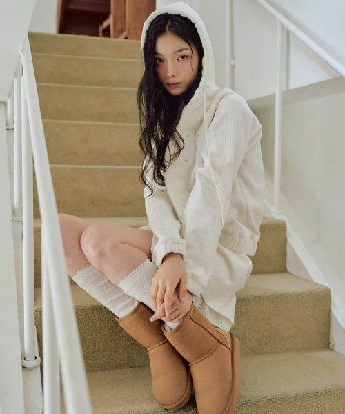 Chloe Beloa Hooded Zip-Up [IVORY]