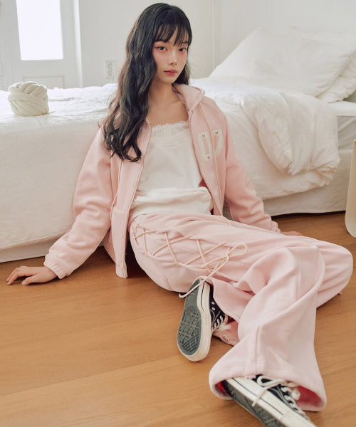 Chloe Beloa Lace-Up Pants [PINK]