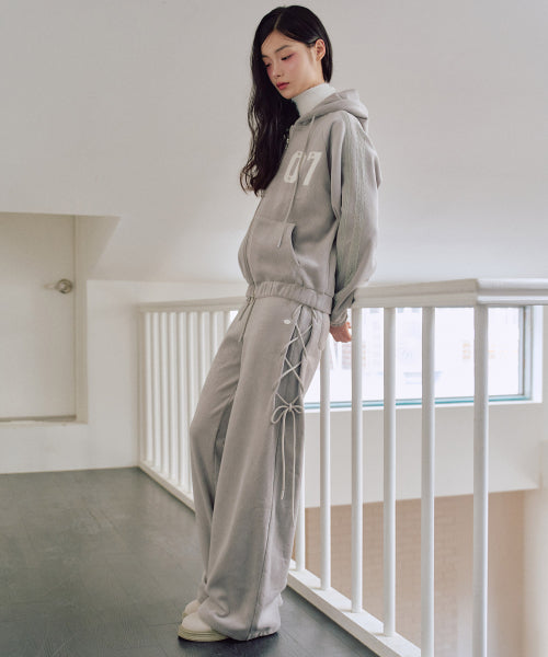 Chloe Beloa Lace-Up Pants [LIGHT GREY]