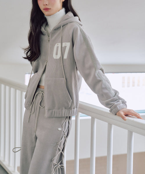 Chloe Beloa Lace-Up Pants [LIGHT GREY]