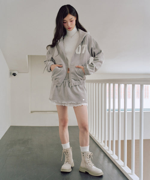 Chloe Beloa Skirt Pants [LIGHT GREY]