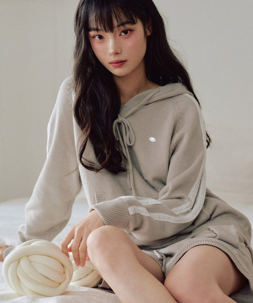 Vanilla Knit Hoodie [IVORY]
