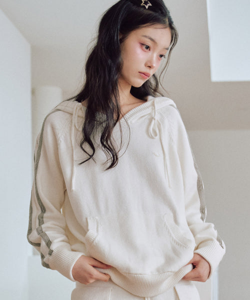 Vanilla Knit Hoodie [IVORY]