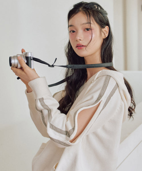 Vanilla Knit Hoodie [IVORY]