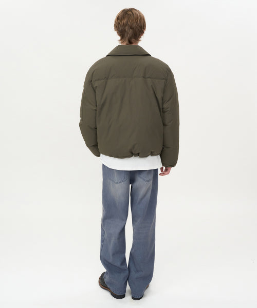 Collar Flight Down Puffer KHAKI