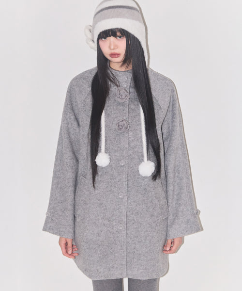 Fleur Half Coat Gray