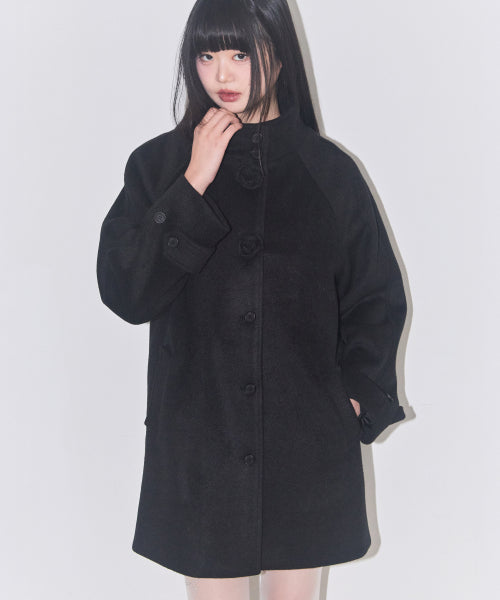 Fleur Half Coat Black
