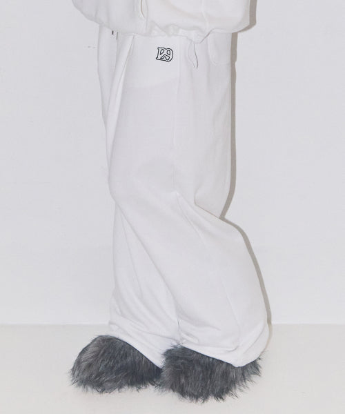 129 Basic Sweat Pants White