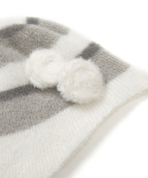 Fleur Earflap Beanie Ivory