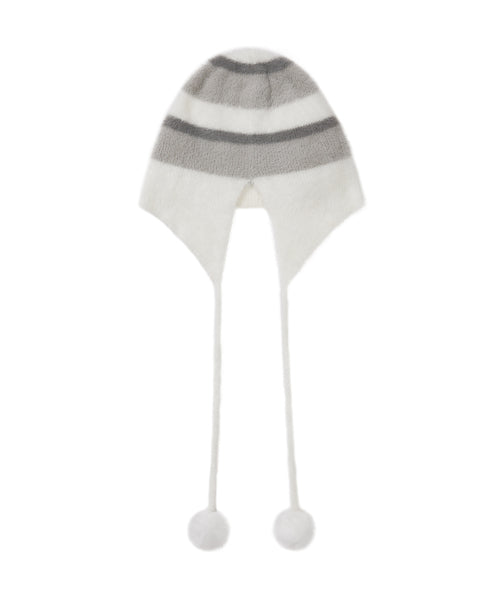 Fleur Earflap Beanie Ivory