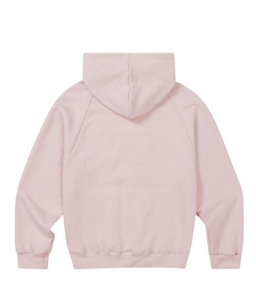 129 Logo Patch Hood Zip-Up Light Pink