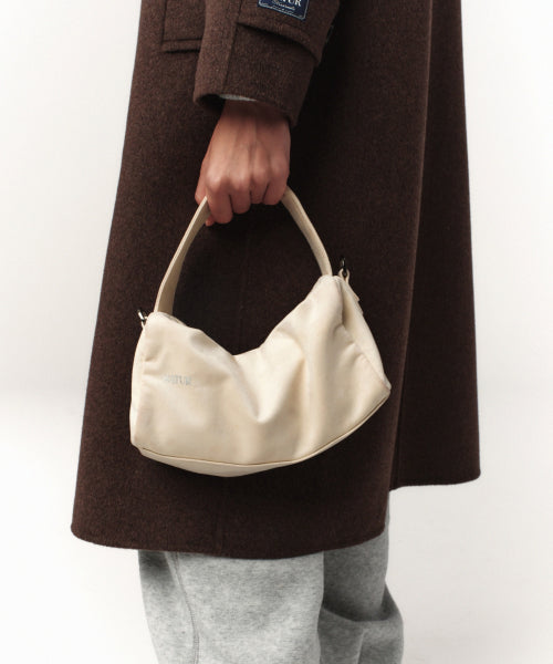 Verona Synthetic Suede Bag Cream