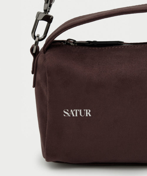 Verona Synthetic Suede Bag Brown