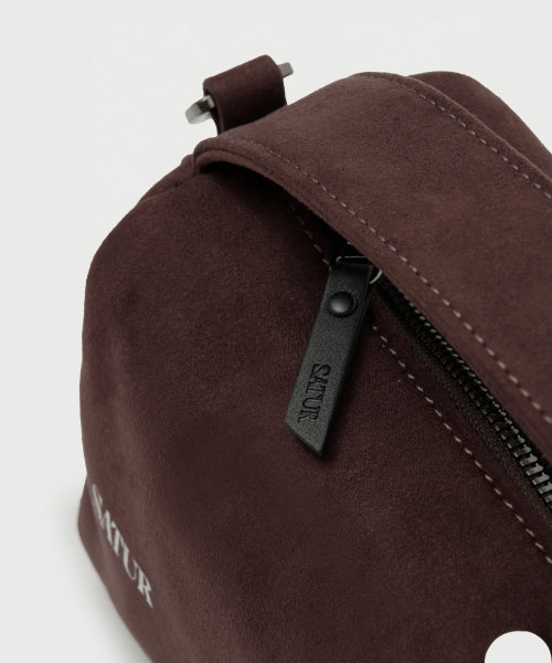 Verona Synthetic Suede Bag Brown