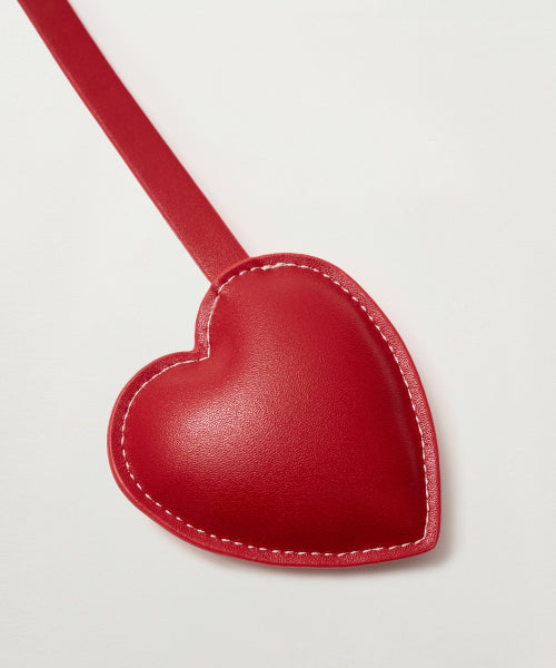 Saturday Synthetic Leather Keyring Red