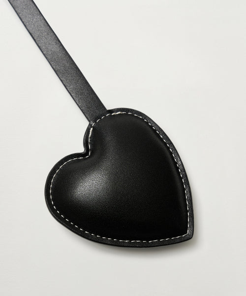 Saturday Synthetic Leather Keyring Black