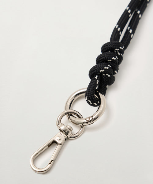 Classic Rope Keyring Black