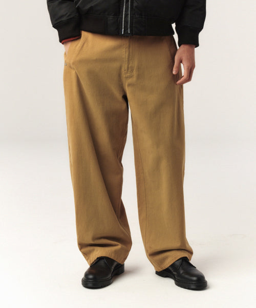 Teo Brushed Cotton Pants Beige
