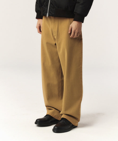 Teo Brushed Cotton Pants Beige