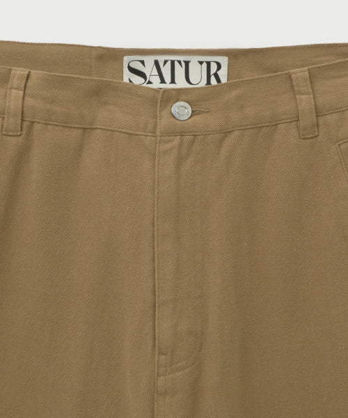 Teo Brushed Cotton Pants Beige