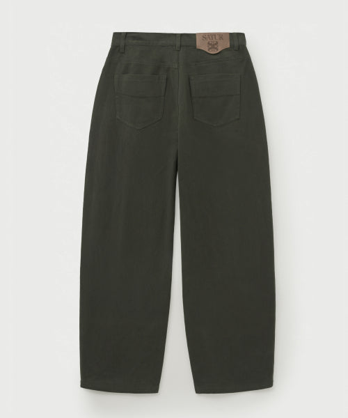 Teo Brushed Cotton Pants Charcoal