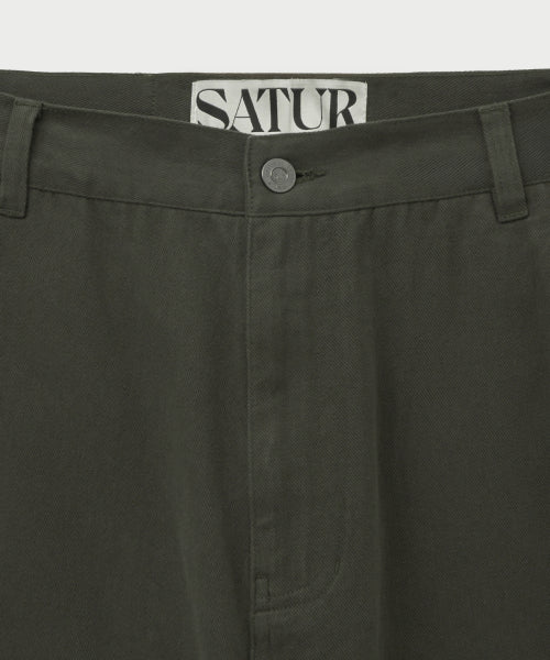Teo Brushed Cotton Pants Charcoal