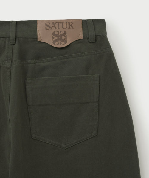 Teo Brushed Cotton Pants Charcoal
