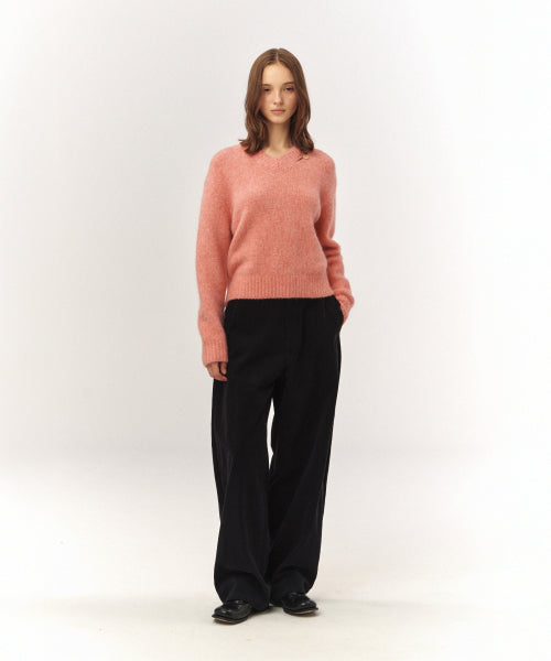 Teo Brushed Cotton Pants Black