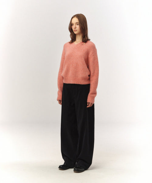 Teo Brushed Cotton Pants Black
