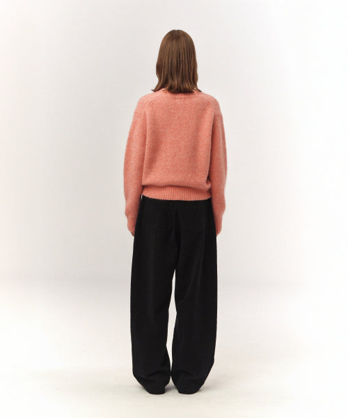 Teo Brushed Cotton Pants Black
