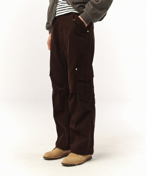 Torino Corduroy Cargo Pants Brown