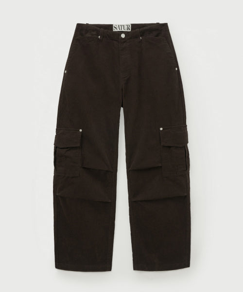 Torino Corduroy Cargo Pants Brown