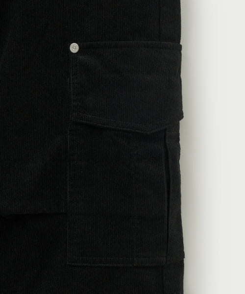 Torino Corduroy Cargo Pants Black