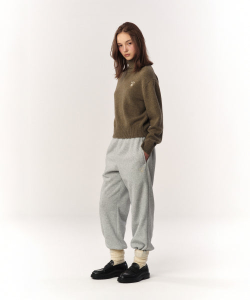 (W) Classic Turtle Neck Knit Khaki