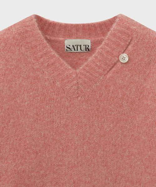 (W) Essen Two Tone Mohair Blend Knit Pink