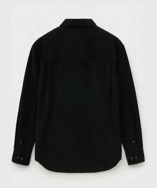 Soft Corduroy Shirt Black