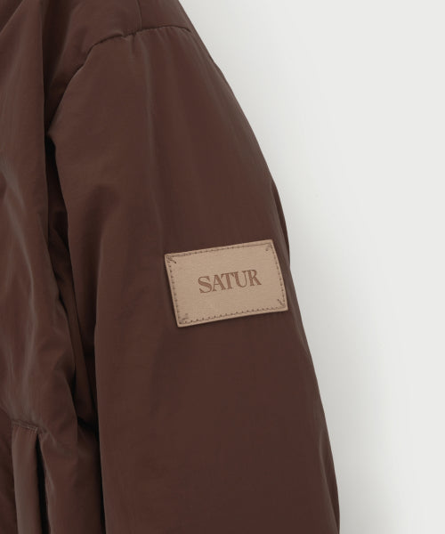 (W) Orta 2-Way Collar Duck Down Padding Brown