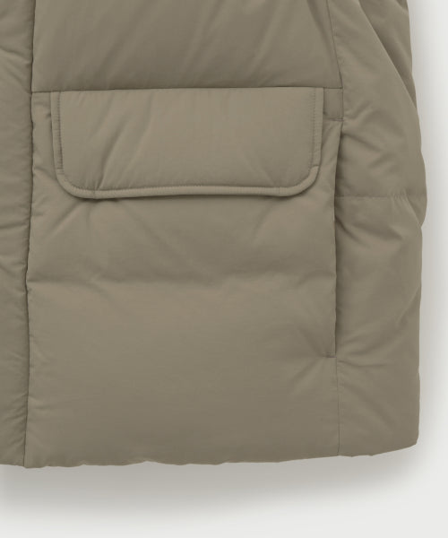 Apero Pocket Duck Down Padding Vest Beige