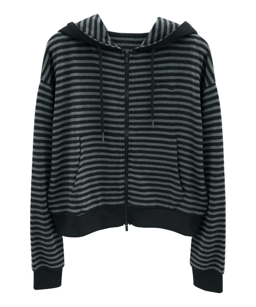 Jours Stripe Hoody Zip-up_3Colors