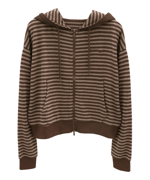 Jours Stripe Hoody Zip-up_3Colors