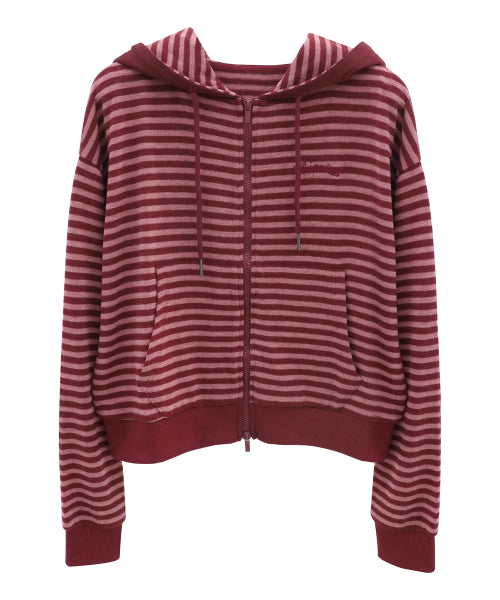 Jours Stripe Hoody Zip-up_3Colors