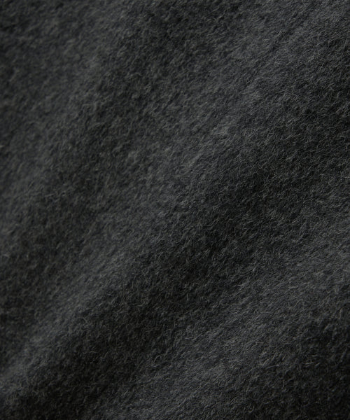(W) Cashmere Wool Blend Single Blazer Charcoal