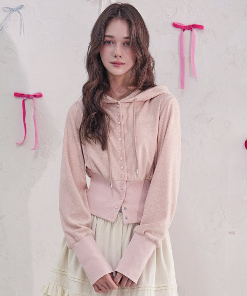 Serena Snap Hoody Zip-up_4Colors
