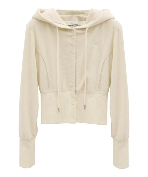 Serena Snap Hoody Zip-up_4Colors