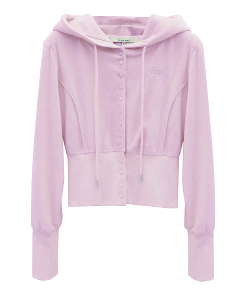 Serena Snap Hoody Zip-up_4Colors